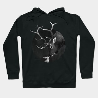 Elk and Rabbit Hoodie